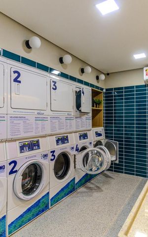 Studio à venda com 40m², 2 quartos e sem vagaLavanderia