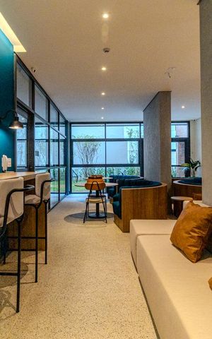 Studio à venda com 40m², 2 quartos e sem vagaCoworking