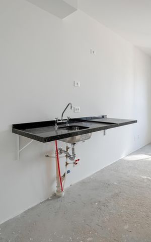 Studio à venda com 21m², 1 quarto e sem vagaCozinha