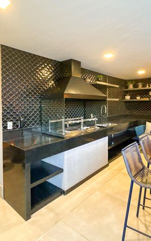 Studio para alugar com 25m², 1 quarto e sem vagaChurrasqueira