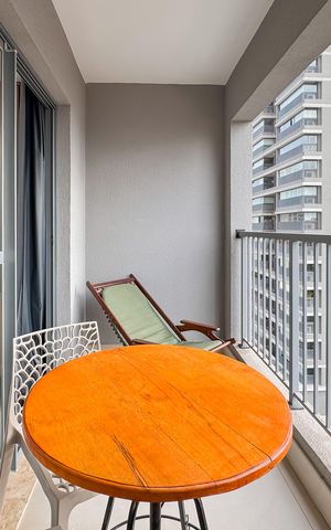 Studio para alugar com 25m², 1 quarto e sem vagaVaranda