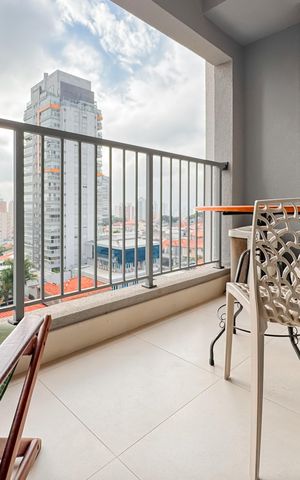 Studio para alugar com 25m², 1 quarto e sem vagaVaranda