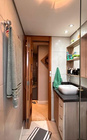 Apartamento à venda com 65m², 2 quartos e 1 vaga Apartamento à venda com 65m², 2 quartos e 1 vagaBanheiro Social