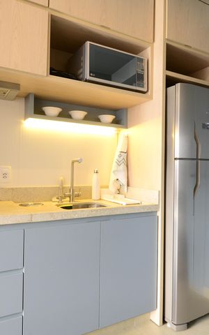Studio para alugar com 25m², 1 quarto e sem vagaCozinha
