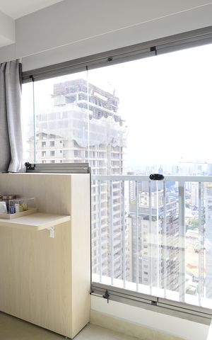 Studio para alugar com 25m², 1 quarto e sem vagaVaranda