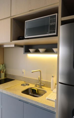 Studio para alugar com 25m², 1 quarto e sem vagaCozinha