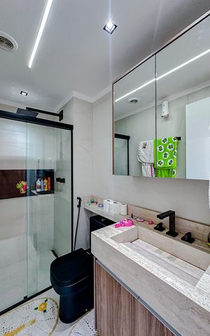 Apartamento à venda com 144m², 3 quartos e 2 vagasBanheiro da Suíte 2