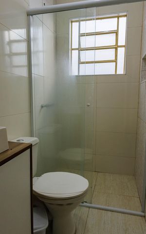 Casa para alugar com 158m², 2 quartos e 3 vagas Casa para alugar com 158m², 2 quartos e 3 vagasBanheiro da Suíte