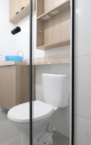 Apartamento para alugar com 34m², 2 quartos e sem vagaBanheiro