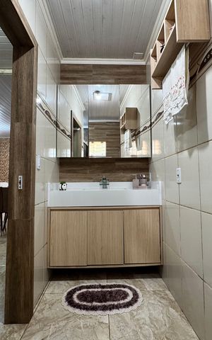 Casa à venda com 110m², 3 quartos e 1 vaga Casa à venda com 110m², 3 quartos e 1 vagaBanheiro da Suíte