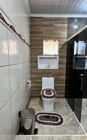 Casa à venda com 110m², 3 quartos e 1 vaga Casa à venda com 110m², 3 quartos e 1 vagaBanheiro da Suíte