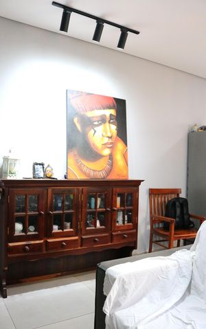 Casa à venda com 115m², 3 quartos e 2 vagasSala de estar