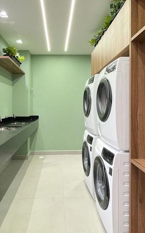 Apartamento para alugar com 40m², 1 quarto e 1 vaga Apartamento para alugar com 40m², 1 quarto e 1 vagaLavanderia