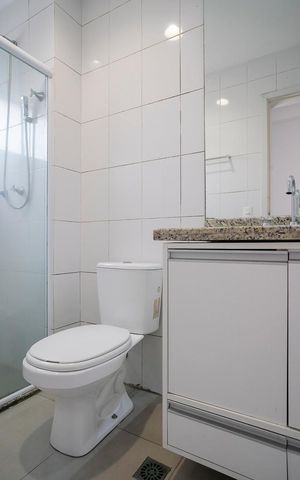 Apartamento à venda com 72m², 2 quartos e 1 vagaBanheiro da suíte