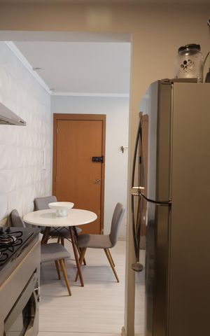 Apartamento à venda com 47m², 2 quartos e 1 vagaCozinha e Área de Serviço
