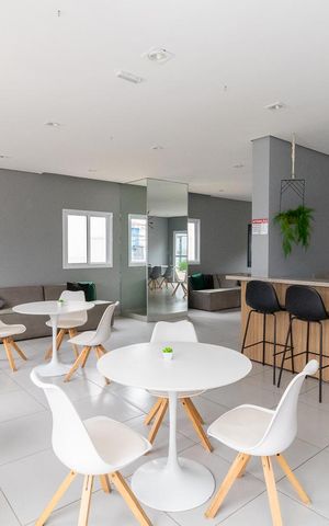 Apartamento à venda com 40m², 2 quartos e 1 vagaÁrea comum - Salão de festas