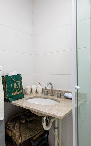 Apartamento à venda com 64m², 1 quarto e 1 vaga Apartamento à venda com 64m², 1 quarto e 1 vagaBanheiro Social
