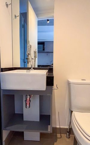 Studio à venda com 23m², 1 quarto e sem vaga Studio à venda com 23m², 1 quarto e sem vagaBanheiro