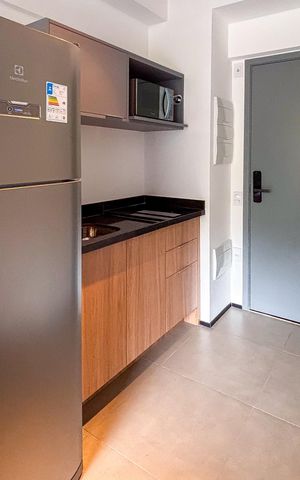 Studio à venda com 23m², 1 quarto e sem vaga Studio à venda com 23m², 1 quarto e sem vagaCozinha