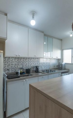 Apartamento à venda com 41m², 1 quarto e 1 vagaCozinha - Lavanderia Integrada