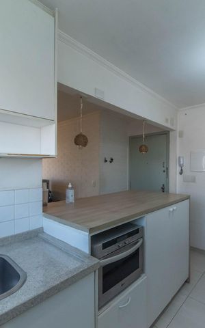Apartamento à venda com 41m², 1 quarto e 1 vagaCozinha - Lavanderia Integrada