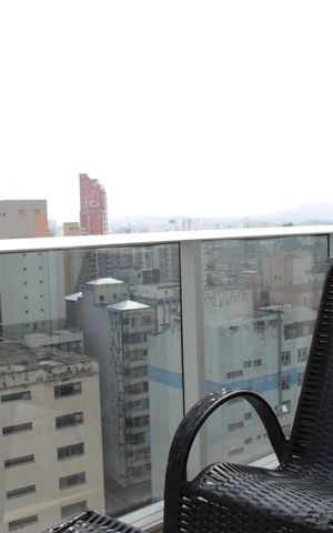 Studio para alugar com 33m², 1 quarto e sem vagaSacada