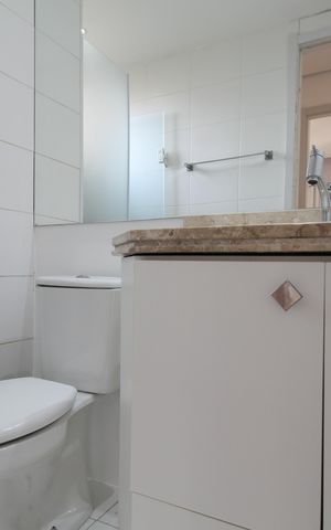 Apartamento à venda com 59m², 2 quartos e 1 vaga Apartamento à venda com 59m², 2 quartos e 1 vagaBanheiro