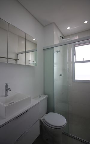 Apartamento para alugar com 56m², 2 quartos e 1 vagaBanheiro Social