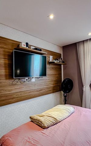Apartamento à venda com 75m², 2 quartos e 2 vagasQuarto 1 - Suíte