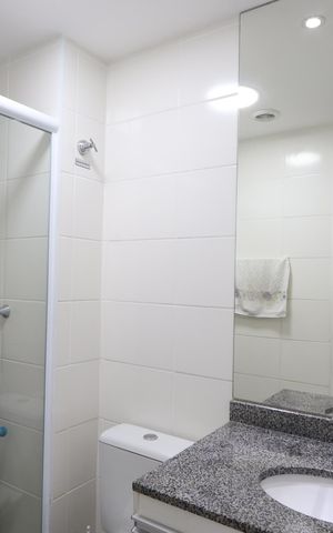 Apartamento à venda com 48m², 2 quartos e 1 vagaBanheiro Social