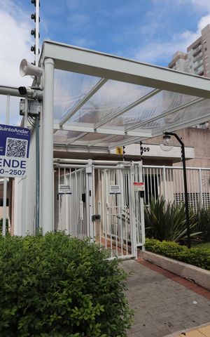 Apartamento à venda com 45m², 2 quartos e 1 vagaPortaria - placa