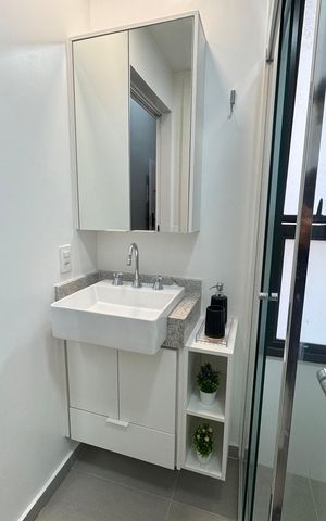 Apartamento à venda com 38m², 1 quarto e sem vaga Apartamento à venda com 38m², 1 quarto e sem vagaBanheiro