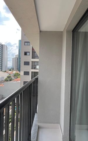 Studio para alugar com 24m², 1 quarto e sem vaga Studio para alugar com 24m², 1 quarto e sem vagaSacada