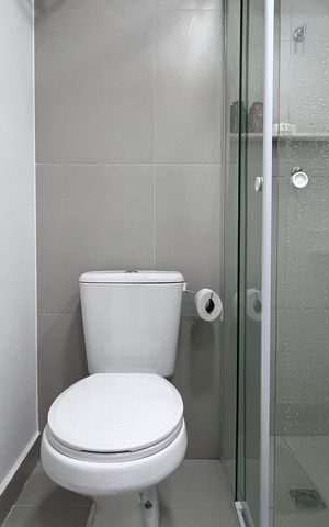 Studio para alugar com 24m², 1 quarto e sem vaga Studio para alugar com 24m², 1 quarto e sem vagaBanheiro