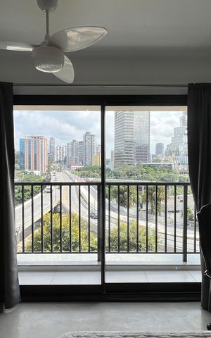 Studio para alugar com 24m², 1 quarto e sem vaga Studio para alugar com 24m², 1 quarto e sem vagaSacada
