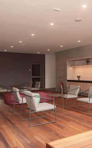 Studio à venda com 26m², 1 quarto e sem vagaHall da área de lazer