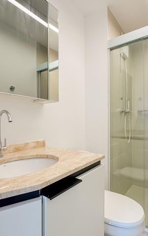 Apartamento à venda com 41m², 2 quartos e sem vaga Apartamento à venda com 41m², 2 quartos e sem vagaBanheiro