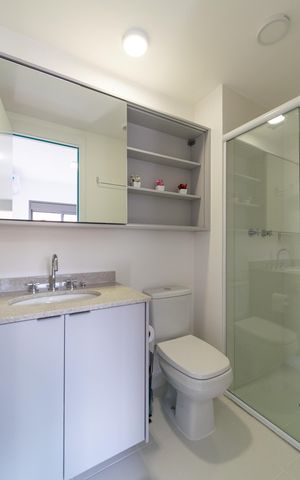 Apartamento para alugar com 29m², 1 quarto e sem vaga Apartamento para alugar com 29m², 1 quarto e sem vagaBanheiro