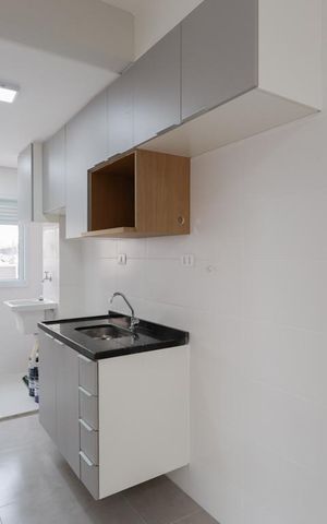 Apartamento para alugar com 46m², 1 quarto e 1 vaga Apartamento para alugar com 46m², 1 quarto e 1 vagaCozinha e Área de Serviço