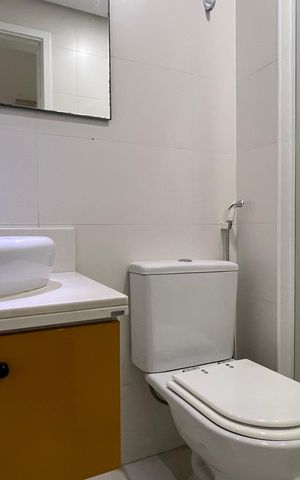 Studio para alugar com 38m², 1 quarto e 1 vaga Studio para alugar com 38m², 1 quarto e 1 vagaBanheiro da Suíte