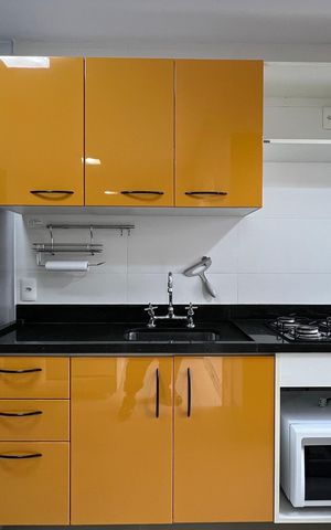 Studio para alugar com 38m², 1 quarto e 1 vaga Studio para alugar com 38m², 1 quarto e 1 vagaCozinha