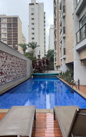 Studio para alugar com 38m², 1 quarto e 1 vaga Studio para alugar com 38m², 1 quarto e 1 vagaPiscina