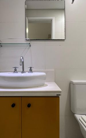 Studio para alugar com 38m², 1 quarto e 1 vaga Studio para alugar com 38m², 1 quarto e 1 vagaBanheiro da Suíte