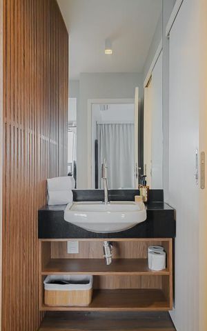 Apartamento para alugar com 35m², 1 quarto e 1 vagaBanheiro