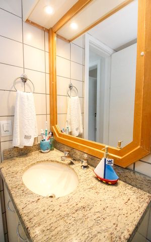 Apartamento à venda com 148m², 4 quartos e 4 vagasBanheiro da Suíte 3