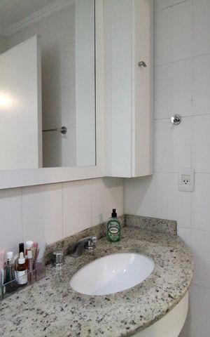 Apartamento à venda com 114m², 3 quartos e 2 vagasBanheiro da suíte 1