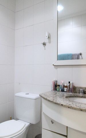 Apartamento à venda com 114m², 3 quartos e 2 vagasBanheiro da suíte 1