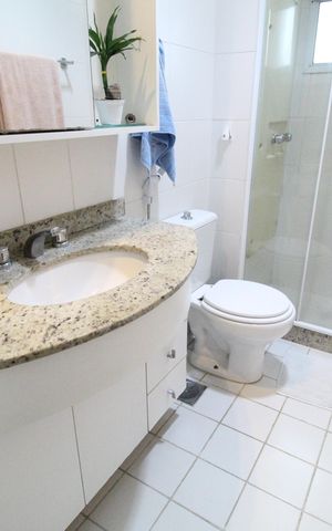Apartamento à venda com 114m², 3 quartos e 2 vagasBanheiro da suíte 3