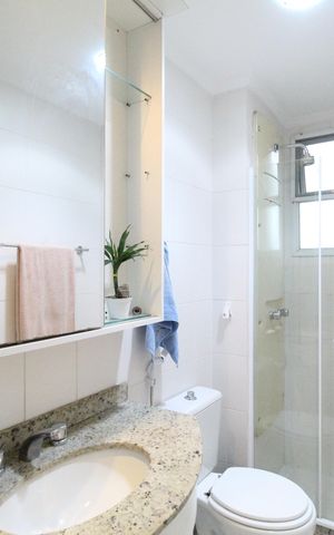 Apartamento à venda com 114m², 3 quartos e 2 vagasBanheiro da suíte 3