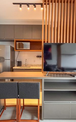 Apartamento para alugar com 38m², 1 quarto e 1 vaga Apartamento para alugar com 38m², 1 quarto e 1 vagaSala